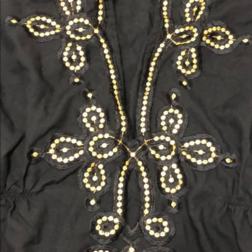 Black & gold swim cover-up one-size - Picture 3 of 3